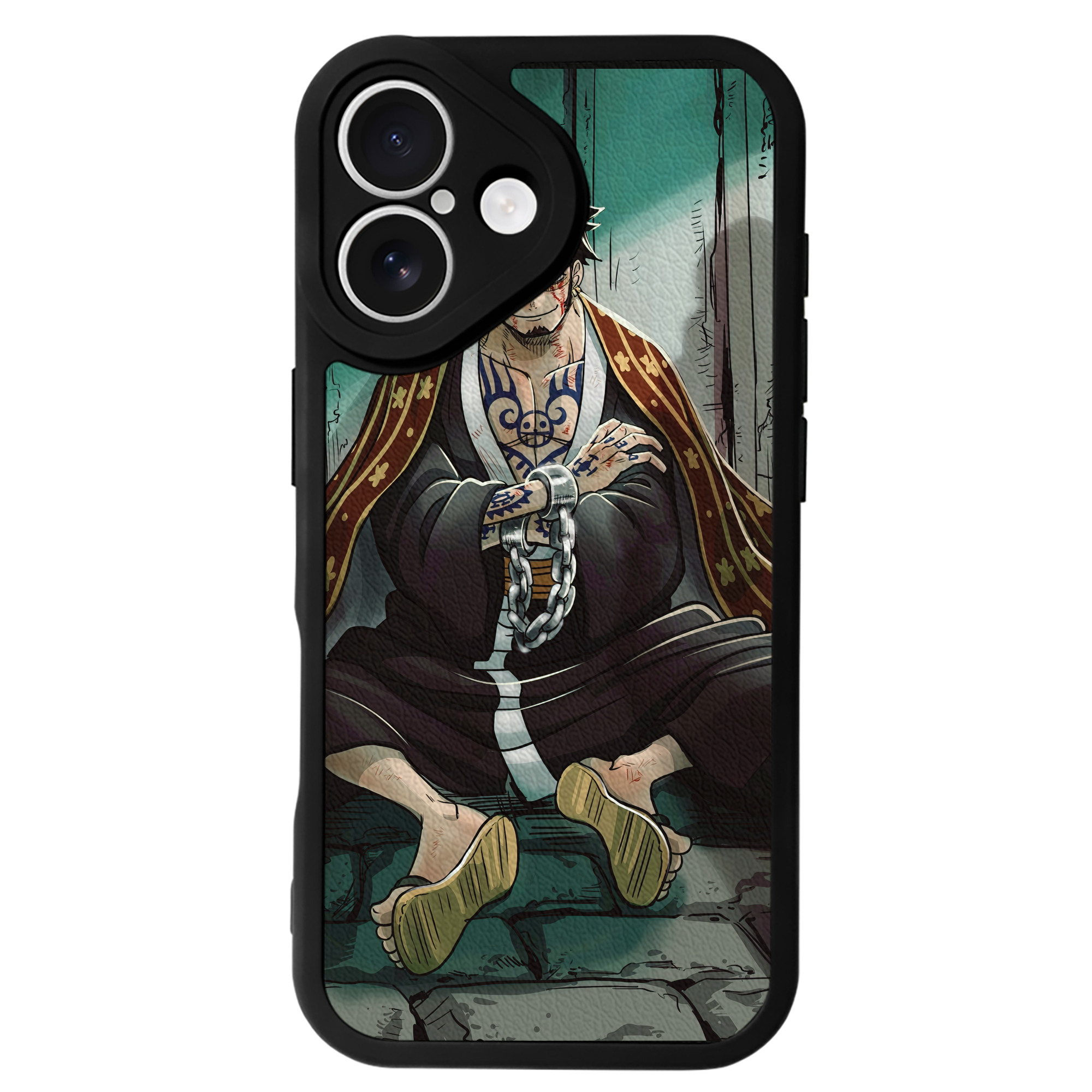 （画像用） ワンピース ONE PIECE 【iPhone 16シリーズ対応】シリコンスマホケース（レザー調） 材質：シリコン